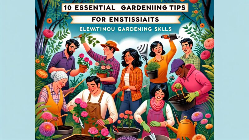 10 Essential Gardening Tips for Enthusiasts: Elevating Your Gardening Skills